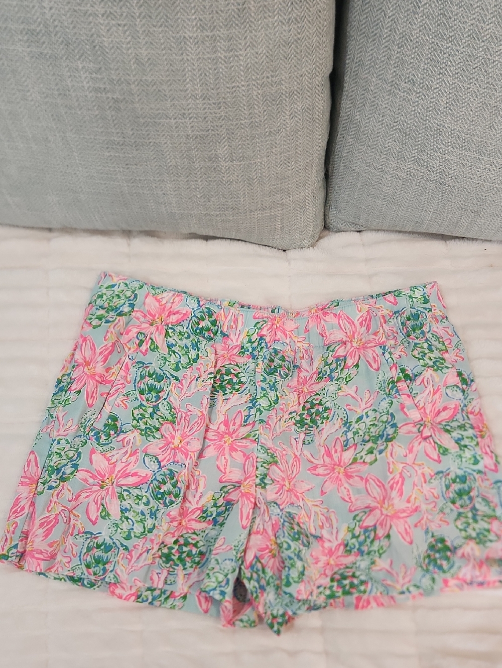 Lilly Pulitzer Pink Floral Shorts on Mint Base